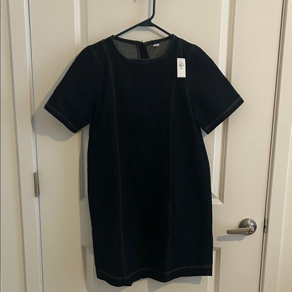 Old Navy Denim Mini Dress with Short Sleeves